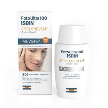 Spot Prevent Fusion Fluid SPF 100+ | Fotoprotezione viso e macchie 50 ml | ISDIN FotoUltra