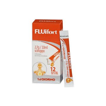Fluifort sciroppo in buste 2,7 g | 12 buste monodose da 10 ml