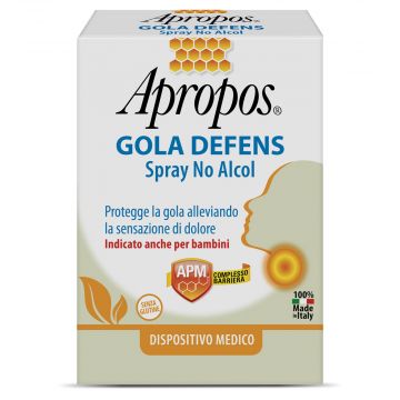 Gola Defens PRO spray No Alcol 20 ml | Mal di gola Bambini | APROPOS