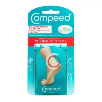 Compeed medio 5 pz | Cerotto per sollievo e guarigione vesciche | COMPEED