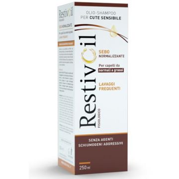 Fisiologico olio-shampoo | Azione Sebonormalizzante 250 ml | RESTIVOIL