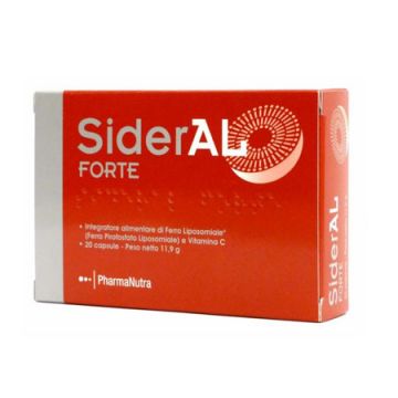 SIDERAL FORTE 20 capsule | Integratore di Ferro altamente digeribile | SIDERAL