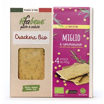 Crackers Bio Miglio E Rosmarino 180g | TIFABENE Bio