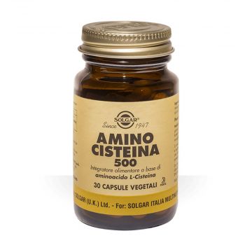 Amino Cisteina 500 30 cps veg | Integratore con L-cisteina | SOLGAR