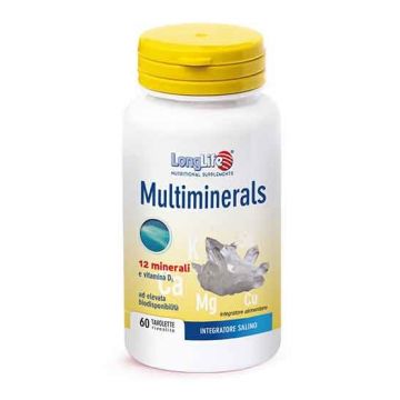 MULTIMINERALS 60 Tavolette | Integratore salino | LONGLIFE