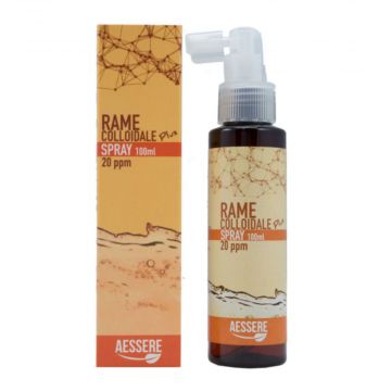 Rame Colloidale Plus 20 ppm 100 ml | Rimedio invecchiamento cellulare | AESSERE