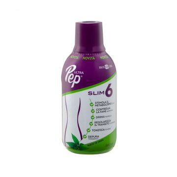 Ultra Pep Slim 6 Tè Verde 500 ml | Integratore per Controllo del Peso | BIOS LINE