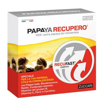 PAPAYA RECUPERO 14 stick | Integratore Stanchezza, Affaticamento e Convalescenza | ZUCCARI