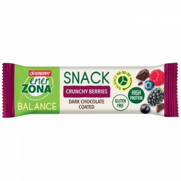 SNACK BALANCE CRUNCHY BERRIES | Barretta Frutti di Bosco e Cacao 33 g | ENERZONA