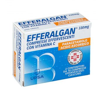 Efferalgan con vitamina C | 20 compresse effervescenti 330 mg