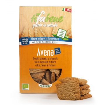 Biscotti Avena 250 g | Biscotti all'avena BIO macinata a pietra | TIFABENE