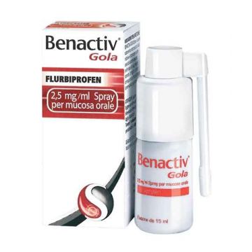 BENACTIV  Gola  2,5 mg/ml | Spray per mucosa orale - Flacone 15 ml