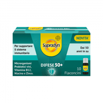 Difese 50+ 10fl 10ml | Integratore difese e stanchezza | SUPRADYN