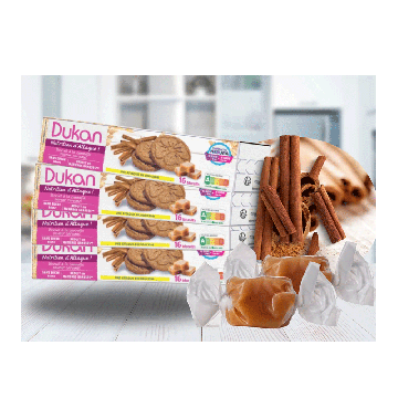 Biscotti Cannella e Caramello 132g | 16 biscotti| DIETA DUKAN