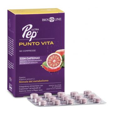 ULTRA PEP PUNTO VITA 60 cprs | Integratore metabolismo e perdita peso | BIOS LINE