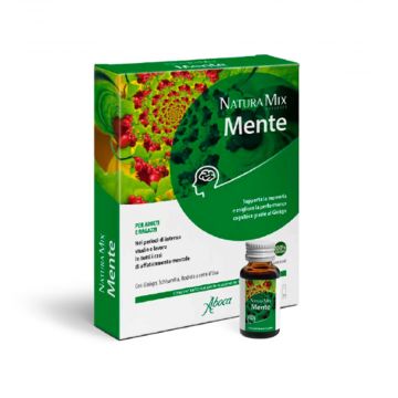 Natura Mix Advanced Mente 10 flaconcini | Memoria e Funzione Cognitiva | ABOCA