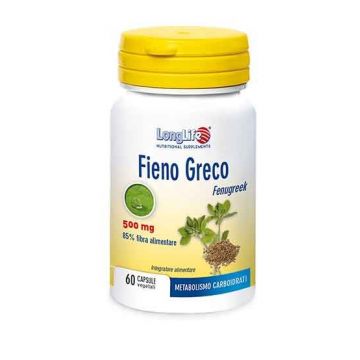 FIENO GRECO 60 Capsule | Integratore di Fibra Alimentare | LONGLIFE