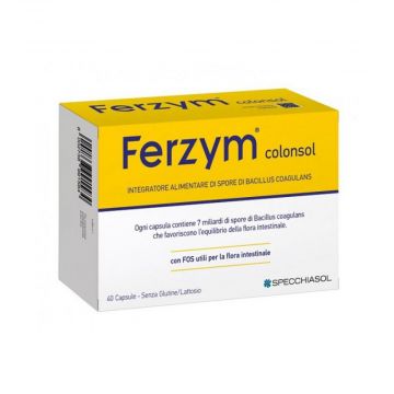 FERZYM COLONSOL | Integratore di fermenti lattici 40 capsule | SPECCHIASOL