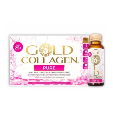 PURE 10 Flaconcini | Integratore liquido di Collagene | GOLD COLLAGEN
