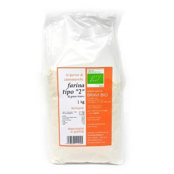 Farina di tipo 2 di grano tenero | Biologica 1 kg | LE FARINE DI ZAMMARCHI