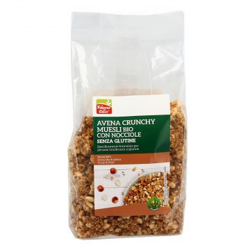 Crunchy di avena con nocciole 250 g | Muesli BIO senza glutine | LA FINESTRA SUL CIELO