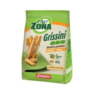 GRISSINI INTEGRALI 40-30-30 | Grissini a base di Proteine di Soia 5 confezioni | ENERZONA