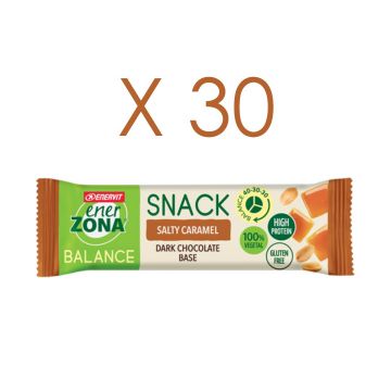 SNACK 40-30-30 SALTY CARAMEL BOX 30 PZ | Barretta Caramello 25 g | ENERZONA