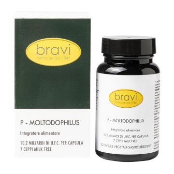 P - Moltodophilus 30 capsule | Integratore probiotici | BRAVI