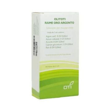 OLITOTI Manganese Rame | Soluzione omeopatica 20 fiale da 2 ml | OTI