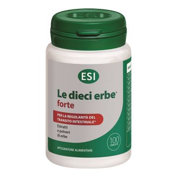 Le Dieci Erbe Forte 100 Ovalette | Integratore contro stitichezza | ESI