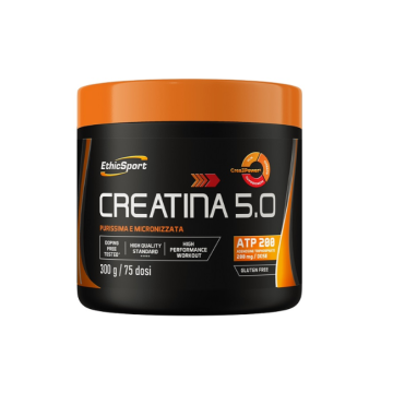 Creatina 5.0 300g | Integratore Reattività muscolare | ETHICSPORT