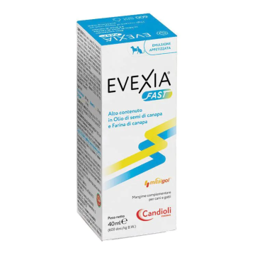 Evexia Fast Gocce 40ml | Integratore benessere articolare cani gatti | CANDIOLI