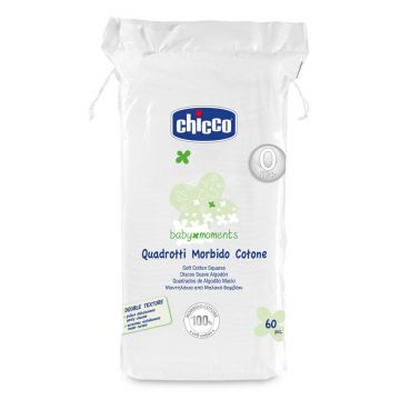 Quadrotti morbido cotone | Dischi 60 pezzi | CHICCO