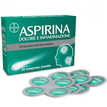 Aspirina Dolore e Infiammazione | 20 Compresse rivestite 500 mg