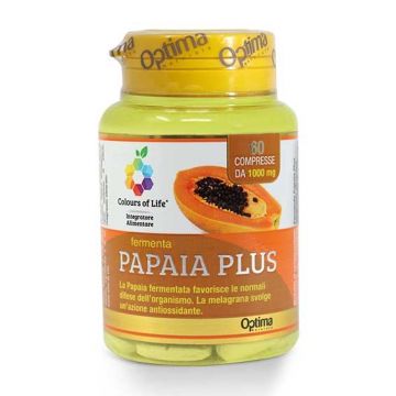 PAPAIA PLUS 60 cpr | Integratore Antiossidante | OPTIMA NATURALS Colours of Life
