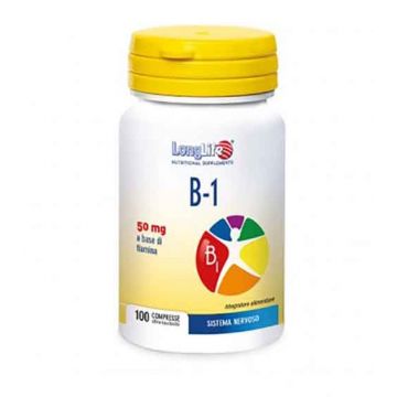 B1 50 mg 100 cpr divisibili | Integratore di vitamina B1 | LONGLIFE