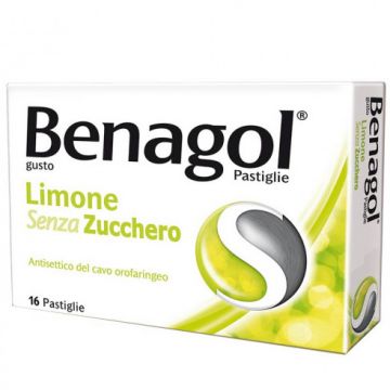 BENAGOL Senza Zucchero | 16 Pastiglie gusto limone