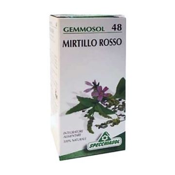 MIRTILLO ROSSO 48 Macerato Glicerico | Gocce per le vie urinarie 50 ML | SPECCHIASOL