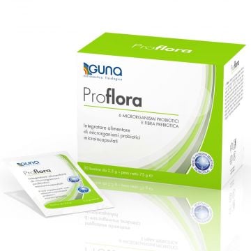 PROFLORA 30 Buste | Fermenti Lattici Probiotici Microincapsulati | GUNA Integratori