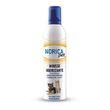 Norica Pet Mousse | Mousse Igienizzante cane e gatto 400 ml | NORICA