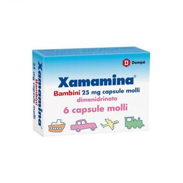 Xamamina Bambini | 6 capsule molli 25 mg