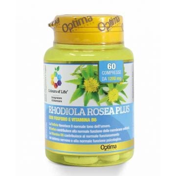 RHODIOLA ROSEA PLUS 60 cpr | Integratore Tono mentale | OPTIMA NATURALS