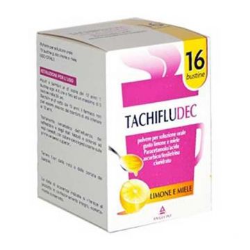 TACHIFLUDEC Bustine 600 mg+10 mg+40 mg  | 16 Bustine Limone e Miele