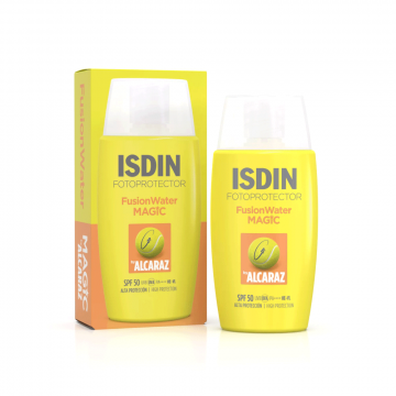Fusion Water Magic by Alcaraz 50 ml | Fotoprotezione extraleggera rinfrescante | ISDIN