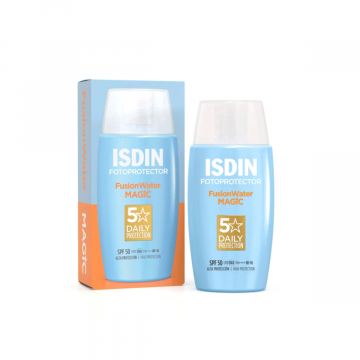 Fotoprotector - Fusion Water Magic Glow Spf50 | Protezione solare molto alta 50ml| ISDIN