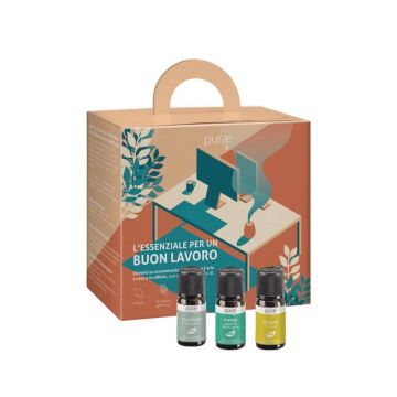 Kit L'essenziale per un buon lavoro | kit concentrazione aromaterapia | PURAE