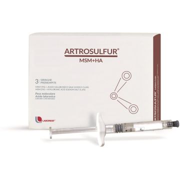 Artrosulfur MSM+HA | 3 siringhe preriempite | LABOREST