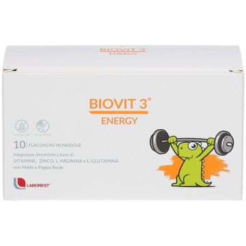 Biovit 3 Energy 10flac| Con vitamine Zinco e  L-Arginina | LABOREST