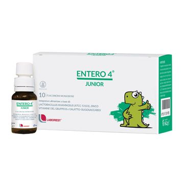 Entero 4 Junior 10fl x 8ml | Benessere flora intestinale | LABOREST