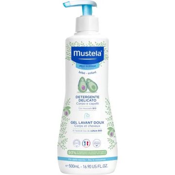 Gel Lavant Doux 500ml | Detergente delicato corpo e capelli | MUSTELA Bébé